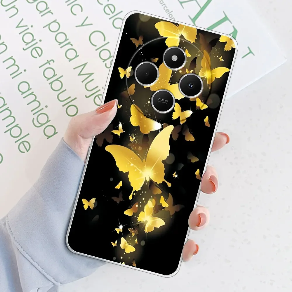 Clear Shockproof Soft Silicone TPU Phone Case with Stylish Print Design