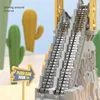 Electric Double Track Dinosaur Slide Dynamic Climbing Stairs Adventure Children Acousto Optic Educational Toy Kids Birthday Gift 3