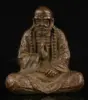 Collectibles Chinese Hand-Carved Retro Pure Red Copper Bodhidharma Statue Collection Ornaments Statues for Decoration 6