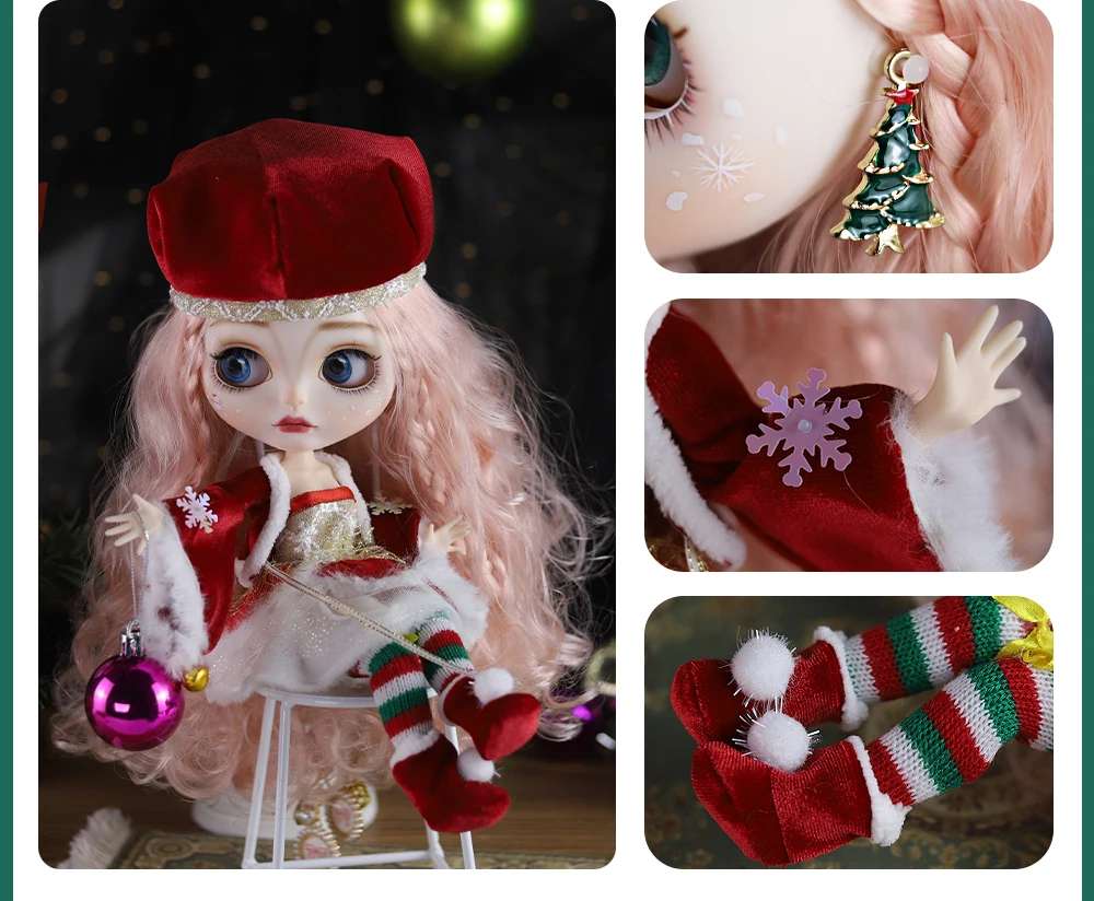 Kristina Kisimusi - Premium Custom Neo Blythe Chidhori chine Pink Bvudzi, White Ganda & Matte Cute Face 11