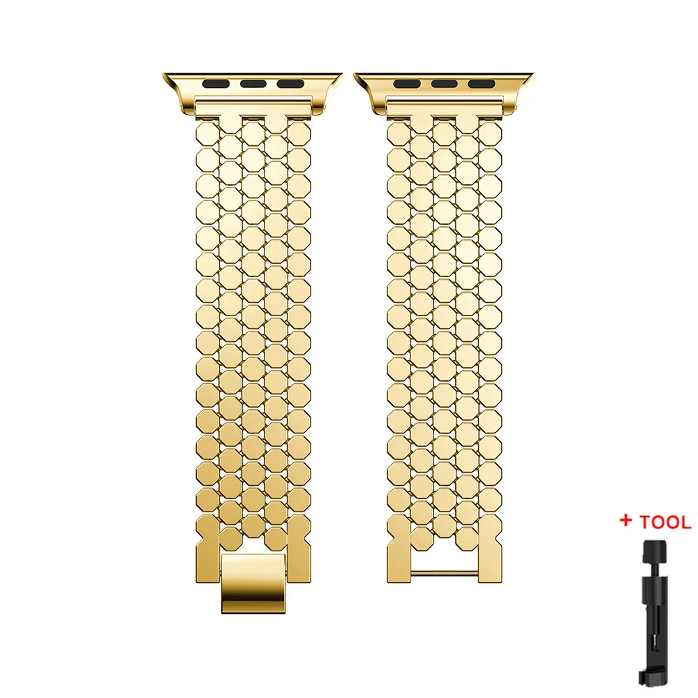 Elegant Metal Alloy Bracelet Strap