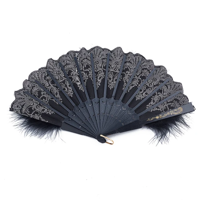 Toll Összecsukható Rajongó Édes Tündér Lány Sötét Gótikus Bíróság Tánc Kéz Rajongói Művészet - Image 4