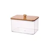 Acrylic Dryer Sheet Holder Container for Laundry Room Dryer Sheet Dispenser Box Laundry Room Organizer Jars with Bamboo Lid 6