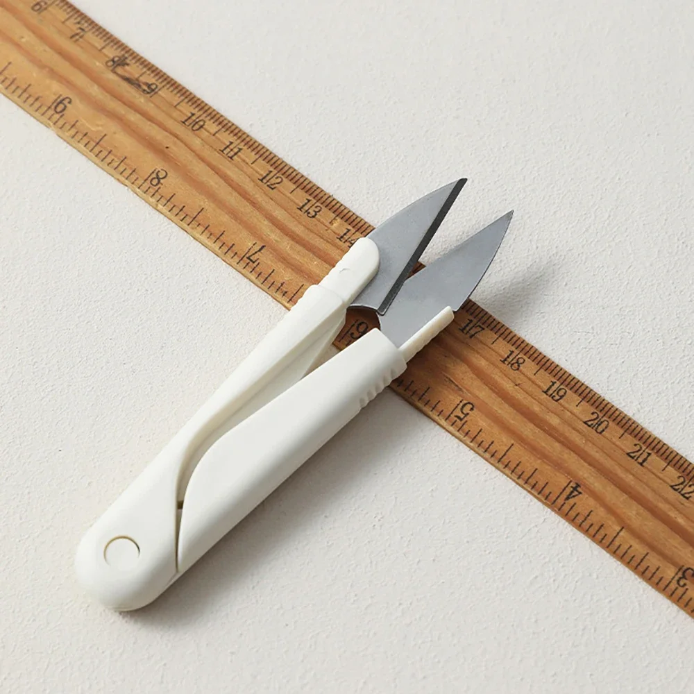Sewing Scissors Sewing Supplies 3/2/1PCS Stainless Steel Spring Small Scissors Cover Portable Thread Cutting Head