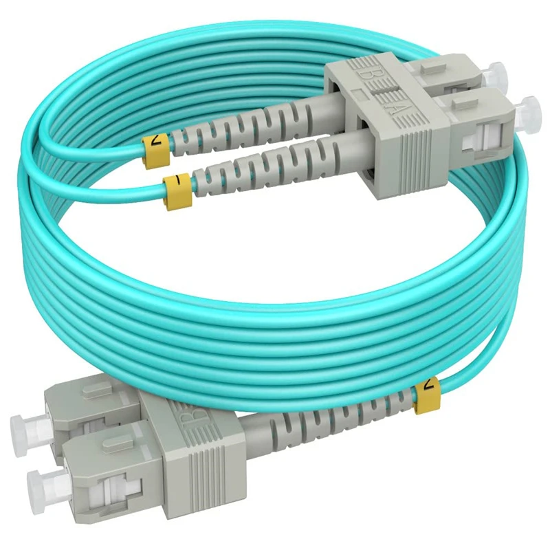 OM3 광섬유 패치 케이블 다중 모드 sc-sc 광섬유 패치 코드 이중, 50/125μm 10G