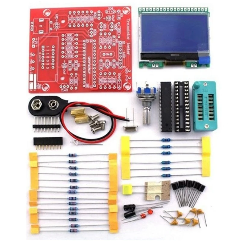

AT14 Графическая версия тестера транзисторов M8 измерение LCR 2 транзистор онлайн ESR PWM квадратная волна комплект для самостоятельной сборки