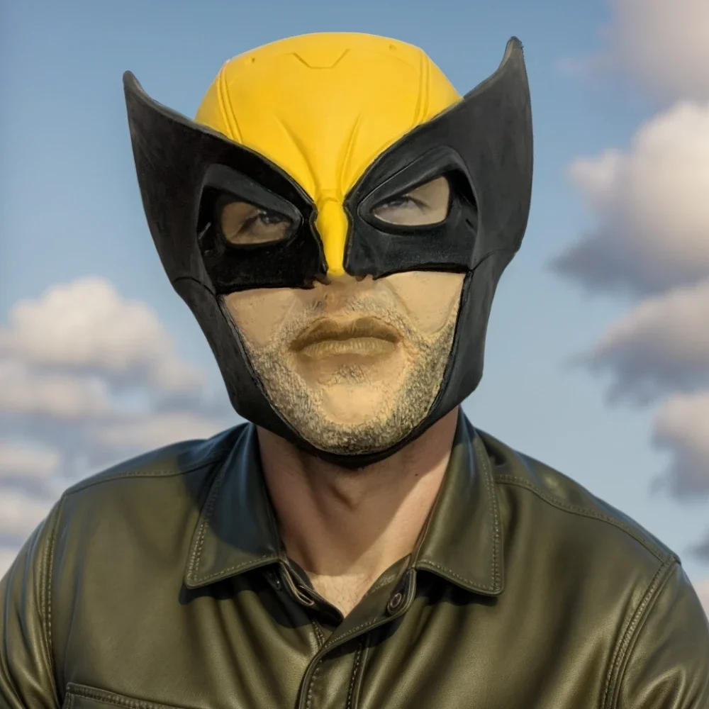 Wolverine mask Latex helmet James Howlett mask movie Cosplay Halloween adult costume prop