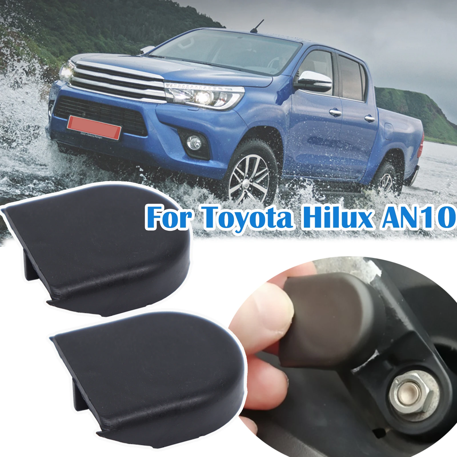 

For Toyota Hilux AN10/20/30 2000 - 2015 Avalon XX40 Alphard Avensis Previa Front Windscreen Wiper Arm Rocker Nut Cover Bolt Cap