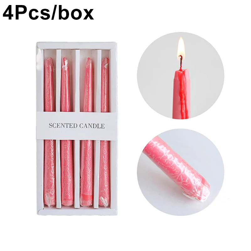 شمعة نزيف طويلة رهيبة غير معطرة شمعدانات مدببة سود...