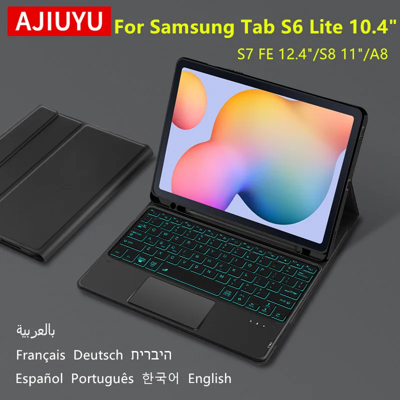 AJIUYU Backlit Keyboard Case with TrackPad