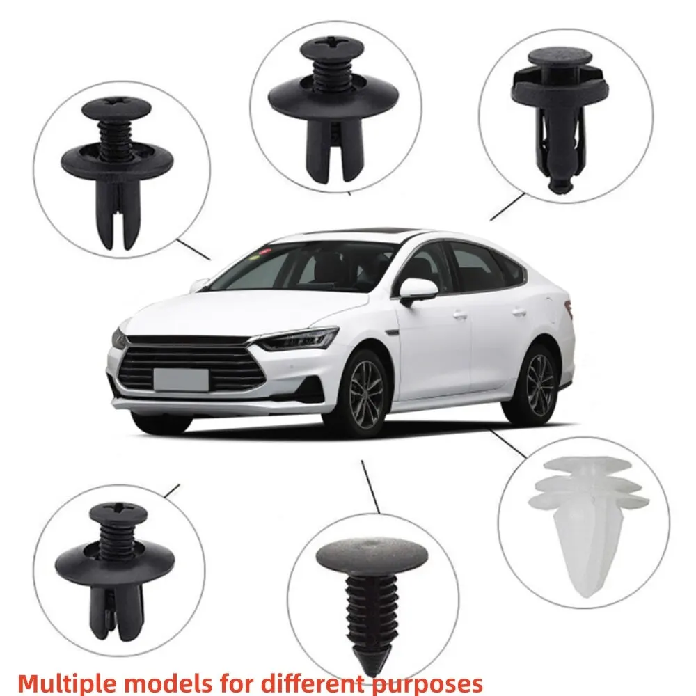 Car Fastener Clips 100pcs Auto Fastener Clip Kit Fender Rivet Clips Car Body