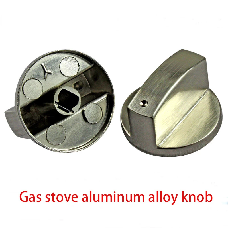 

2pcs 8mm universal gas stove switch knob accessories zinc alloy button gas stove ignition switch knob universal left 45 degrees