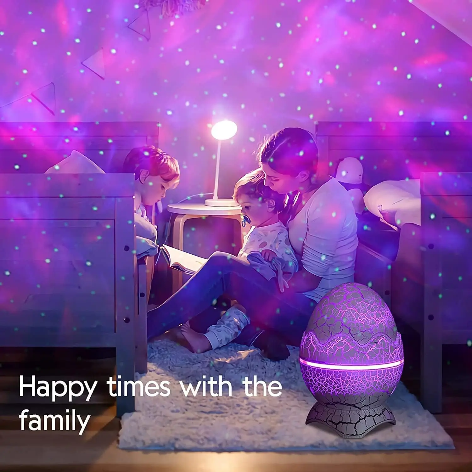 Dinosaur Egg Galaxy Star Projector Starry Light Music Player - AIXIVO product image