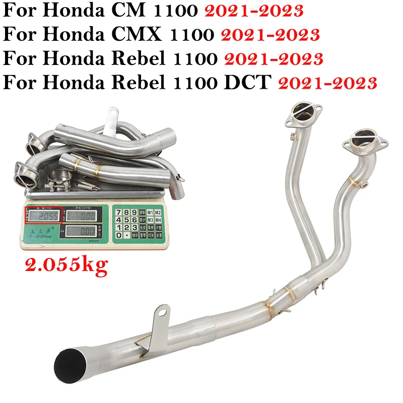 

Для HONDA CM 1100 CMX 1100 Rebel 1100 Rebel 1100 DCT 2021 - 2023 модифицированный глушитель выхлопной трубы мотоцикла
