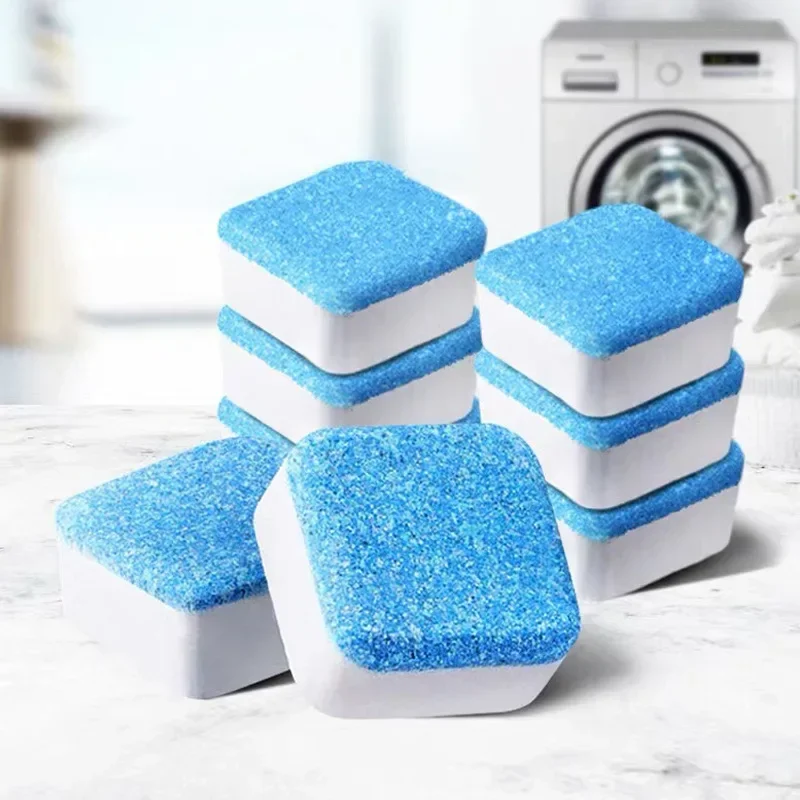 A box of 12pcs washing machine cleaners washing machine tub cleaning effervescent tablets deep cleaning chemical stain removal washing machine tablets washing machine cleaner tablets