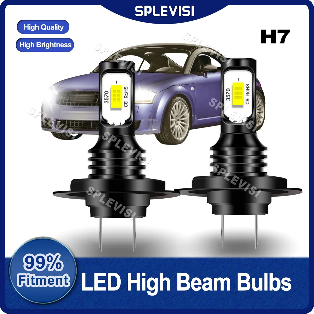 

Xenon White LED Headlight High Beam Bulbs 9V-36V 70W 8000LM For Audi TT MK1 8N 1998 1999 2000 2001 2002 2003 2004 2005 2006