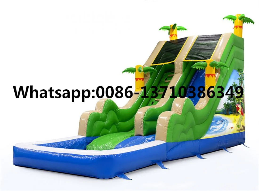 

Commercial hot-selling outdoor inflatable water, pool slide BD-082