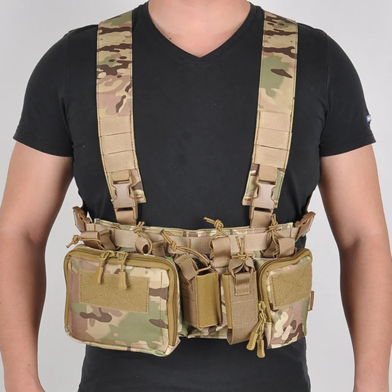 

Tactical Belly Vest Male Multi-functional Outdoor Quick Demolition Equipment Rice Color Lightweight Protective Vest