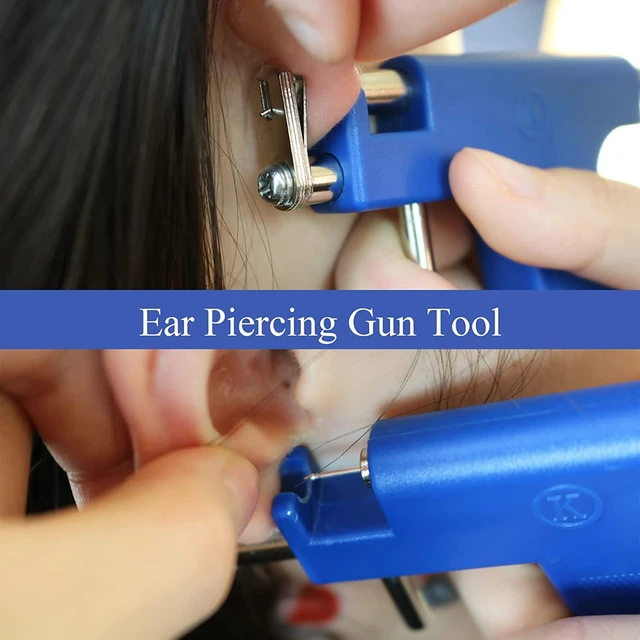 Professional Ear Piercing Gun Kits  Steel Ear Piercing Gun Tool Set - 1pcs  Blue - Aliexpress