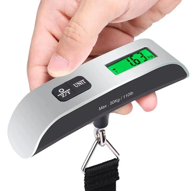 Compact Digital Travel Luggage Scale with Non-Slip Grip