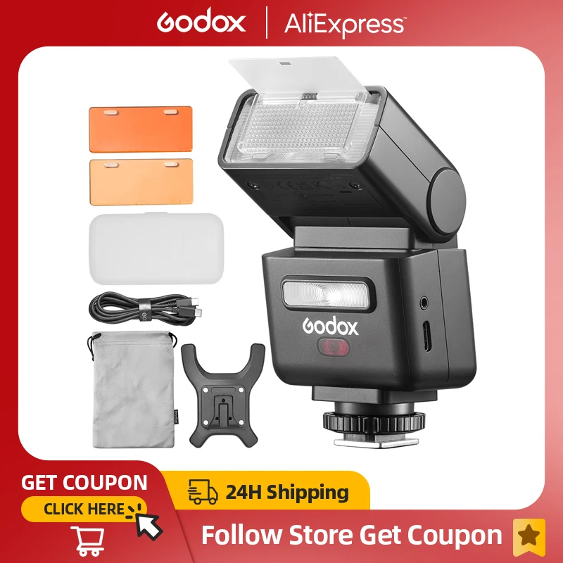 Flash Godox IT32 TTL + Déclencheur X5 2.4GHz Pour Fuji - HSS 1/8000s, GN18, écran Tactile, Charge USB-C