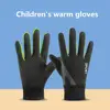 Winter Gloves Kids Winter Warm Water-resistant Touchscreen Sports Gloves with Thick Plush Lining for Cold Weather Cycling Gloves 2