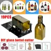 Adjustable Glass Bottle Cutter Kit 19Pcs DIY Crafting Recycle Tool Stainless Steel Square Round Glass Bottle Cutting Machine 1