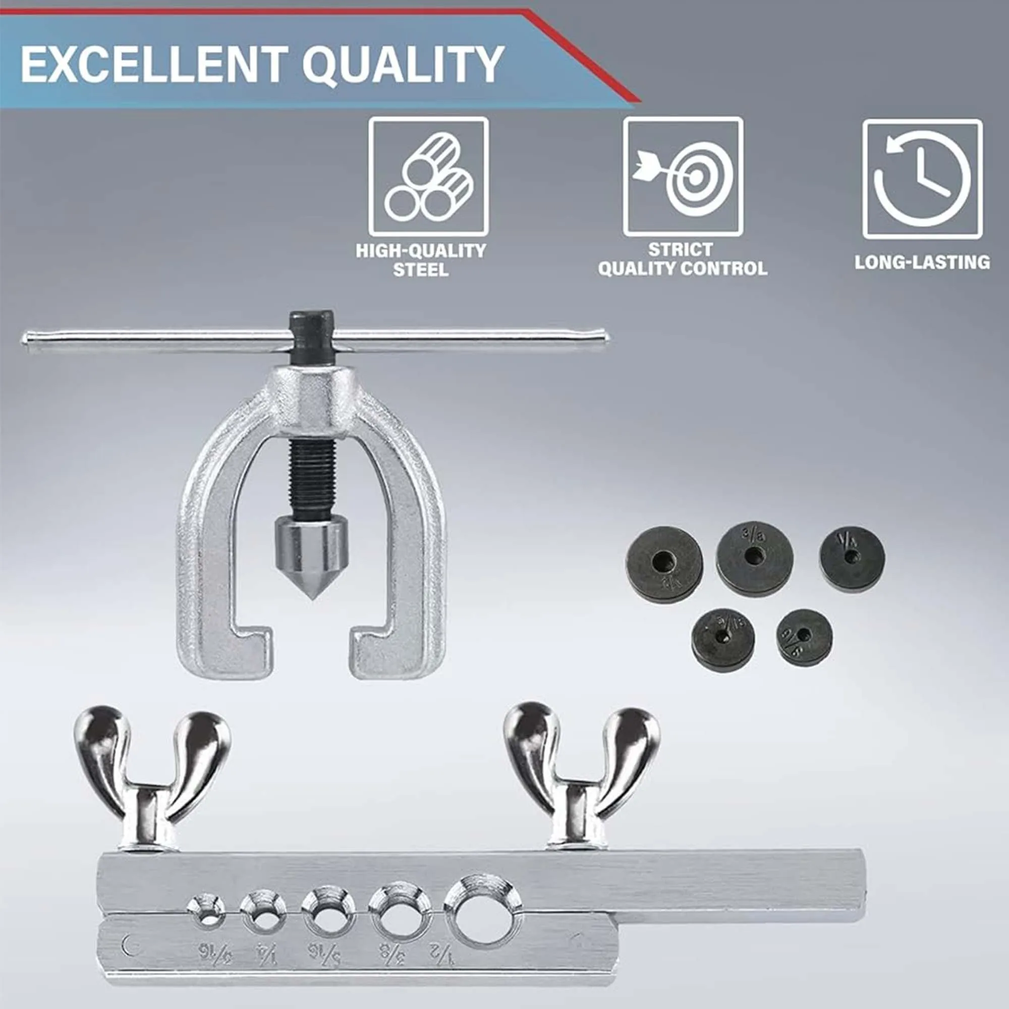 Pipe Cutting Tool Kit Copper Brake Oil Pipe Repair Double Flaring Mold Refrigeration Tool Cutting Flaring