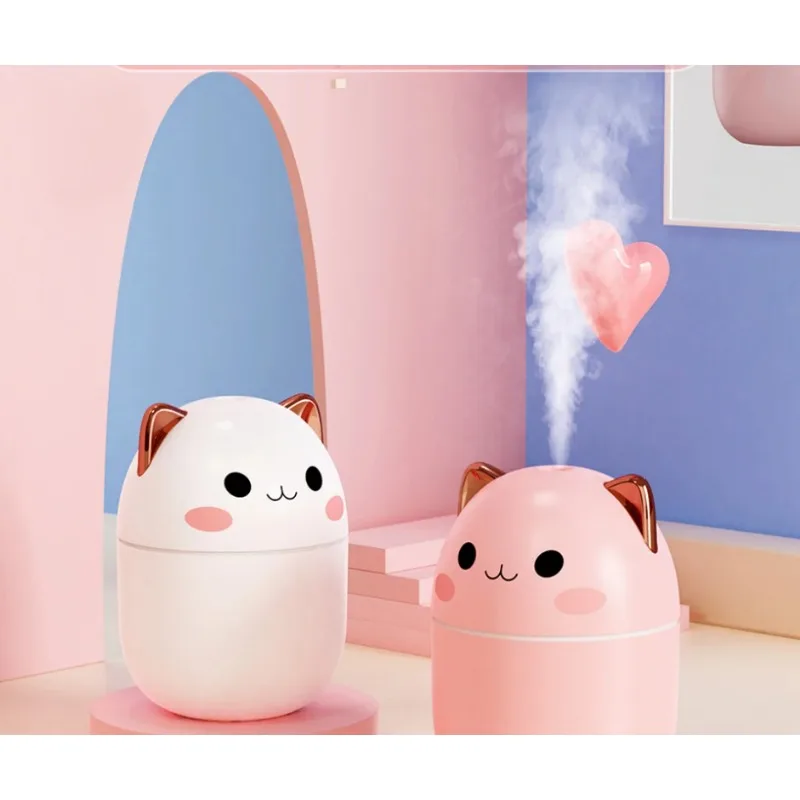 Air Humidifier Kitten Cute Aromatherapy Diffuser Home Air Purifier