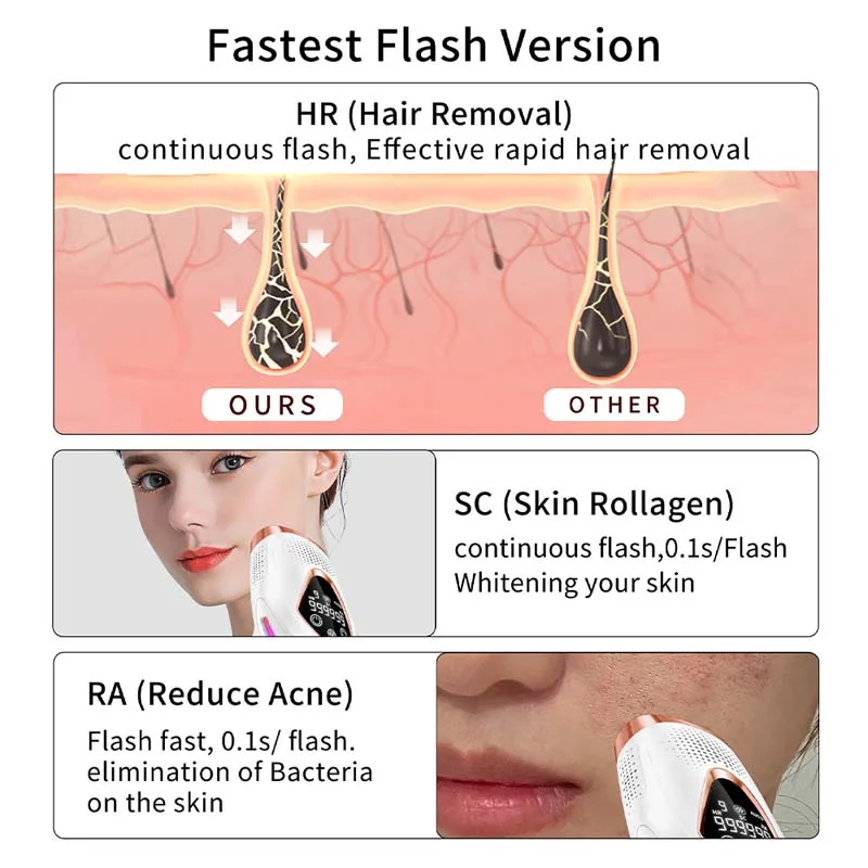 Ipl Laser Hair Removal Device Home Use Portable Ice Cooling System_voghion.com