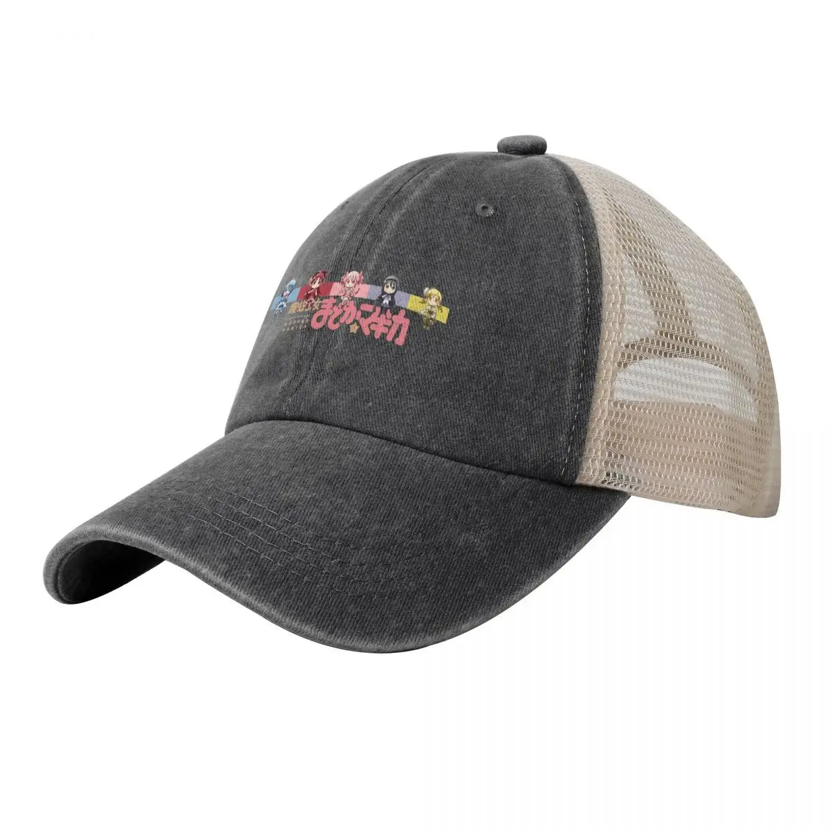 

Madoka Magica v2 Cowboy Mesh Baseball Cap Hood New In Hat Hat Man For The Sun cute Golf Wear Men Women's