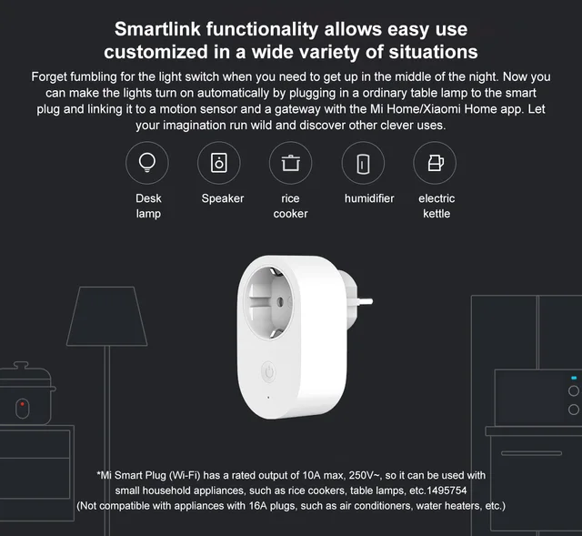 Enchufe Inteligente WiFi Xiaomi Mi Smart Plug, PlanetariumShop, Correos  Market