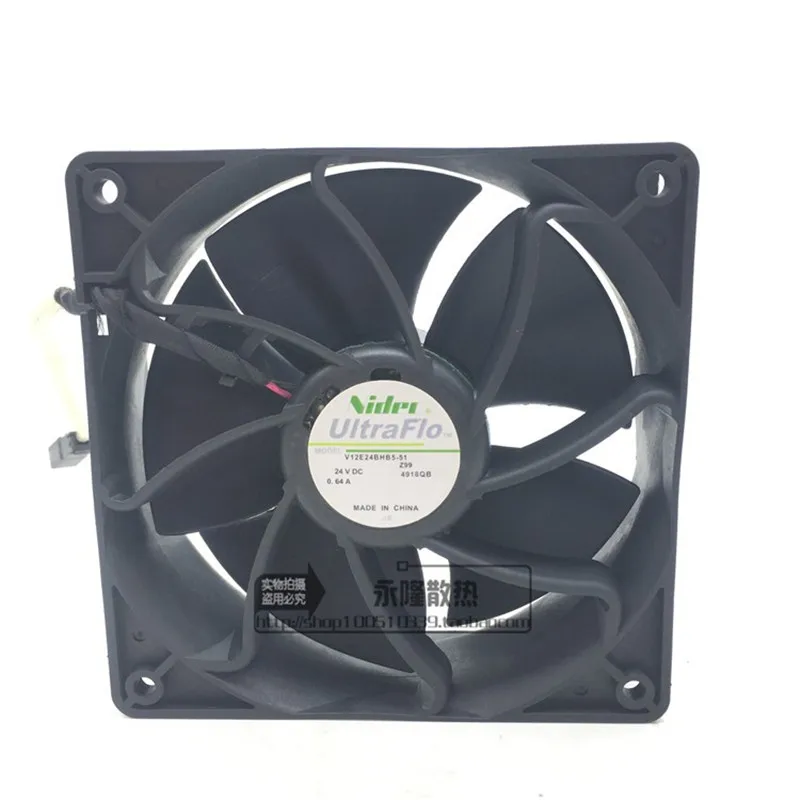 

Новый V12E24BHB5-51 120*120*38 мм 12 см 24 В 0.64A преобразователь частоты охлаждающий вентилятор