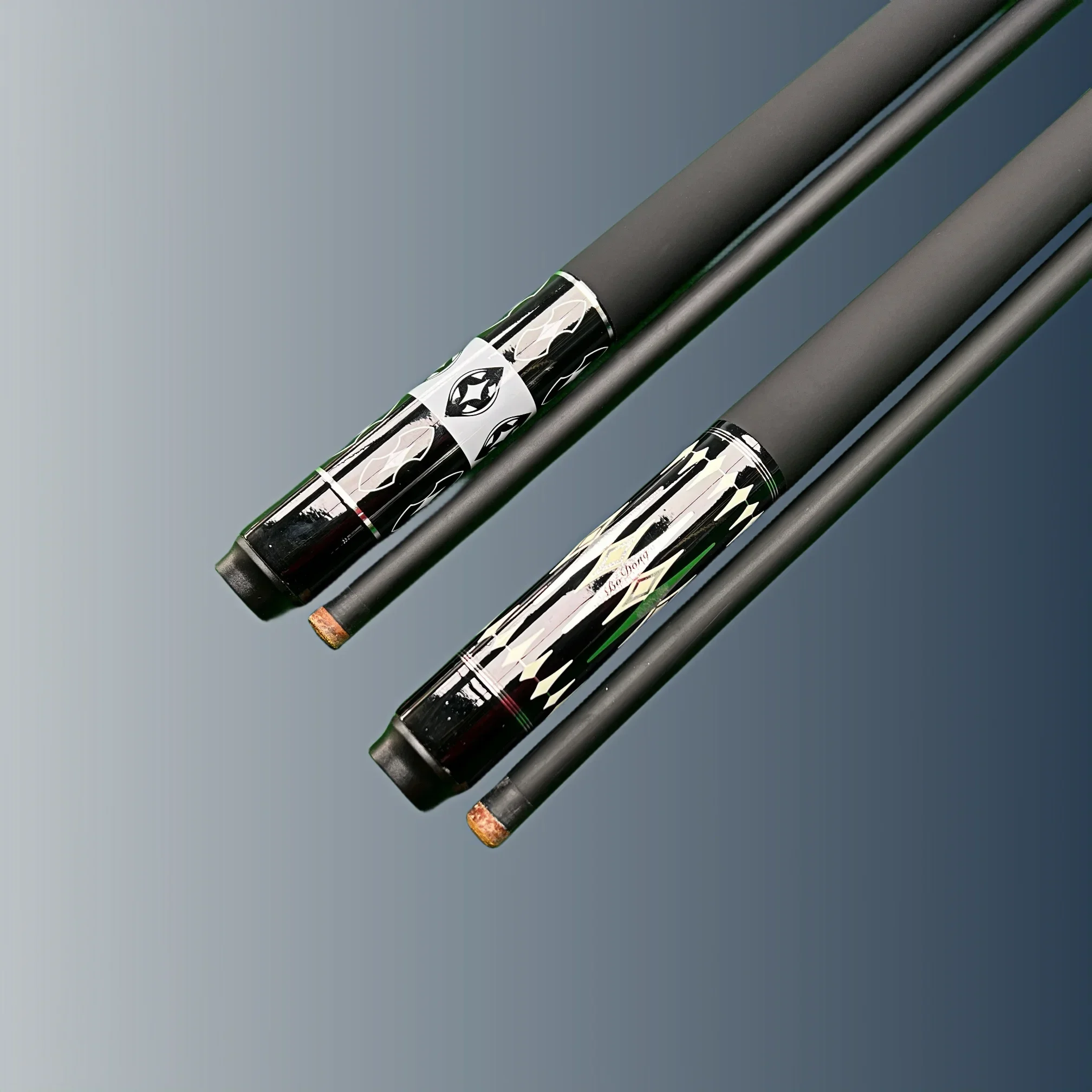 전문 탄소 섬유 풀 큐 스틱 1/2 조인트, 휴대용 13mm 팁 하이 퀄리티 및 정교한 장인 기술