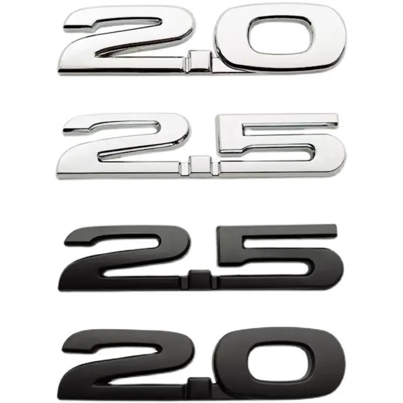 3D Metal 2.0 2.5 Logo Lettere Car Fender Emblem Trunk Badge Per Mazda 3 Gt 5 6 626 Axela Cx5 Cx7 Mx5 2.0 2.5 Accessori Adesivi