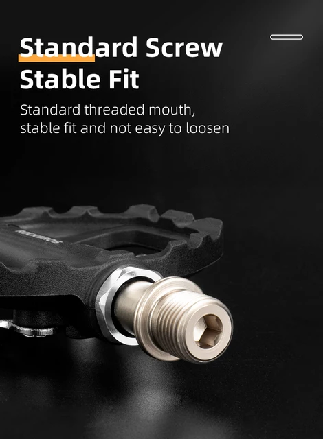 ROCKBROS Fahrradpedale Klickpedale Halb Platform Mit SPD Pedale 9 - Foto 14