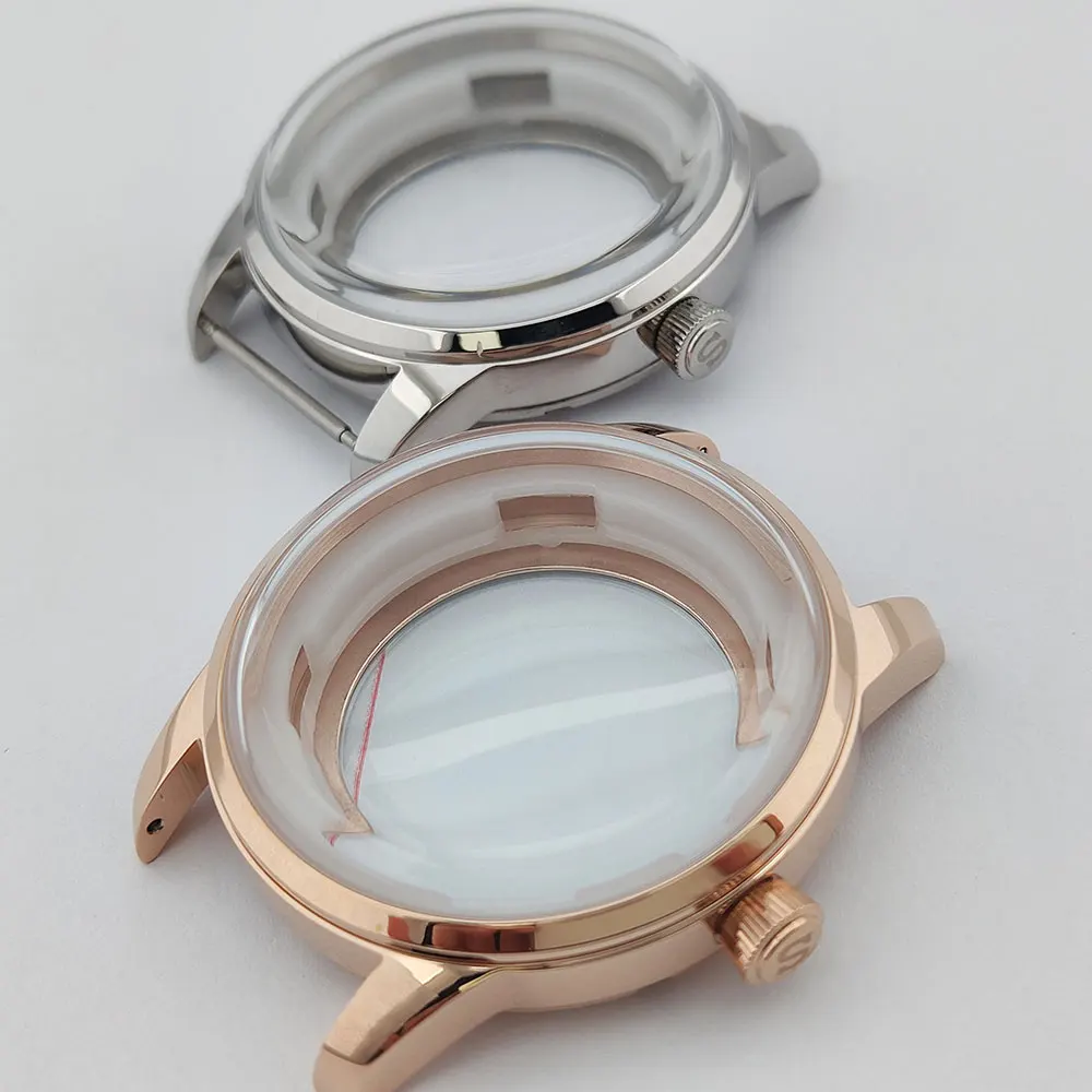 Elegant 40mm Stainless Steel Cocktail Watch Case with Dial