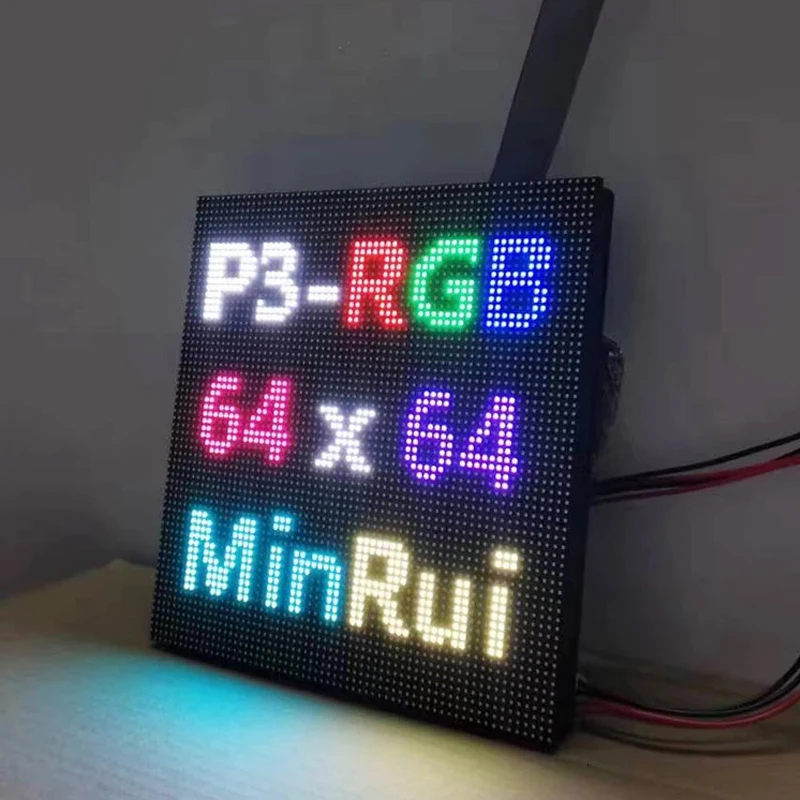 AiminRui P3 LED Sign Display Outdoor Full Color RGB Module Panel SMD1415 192*192mm Advertising Board 1/16Scan