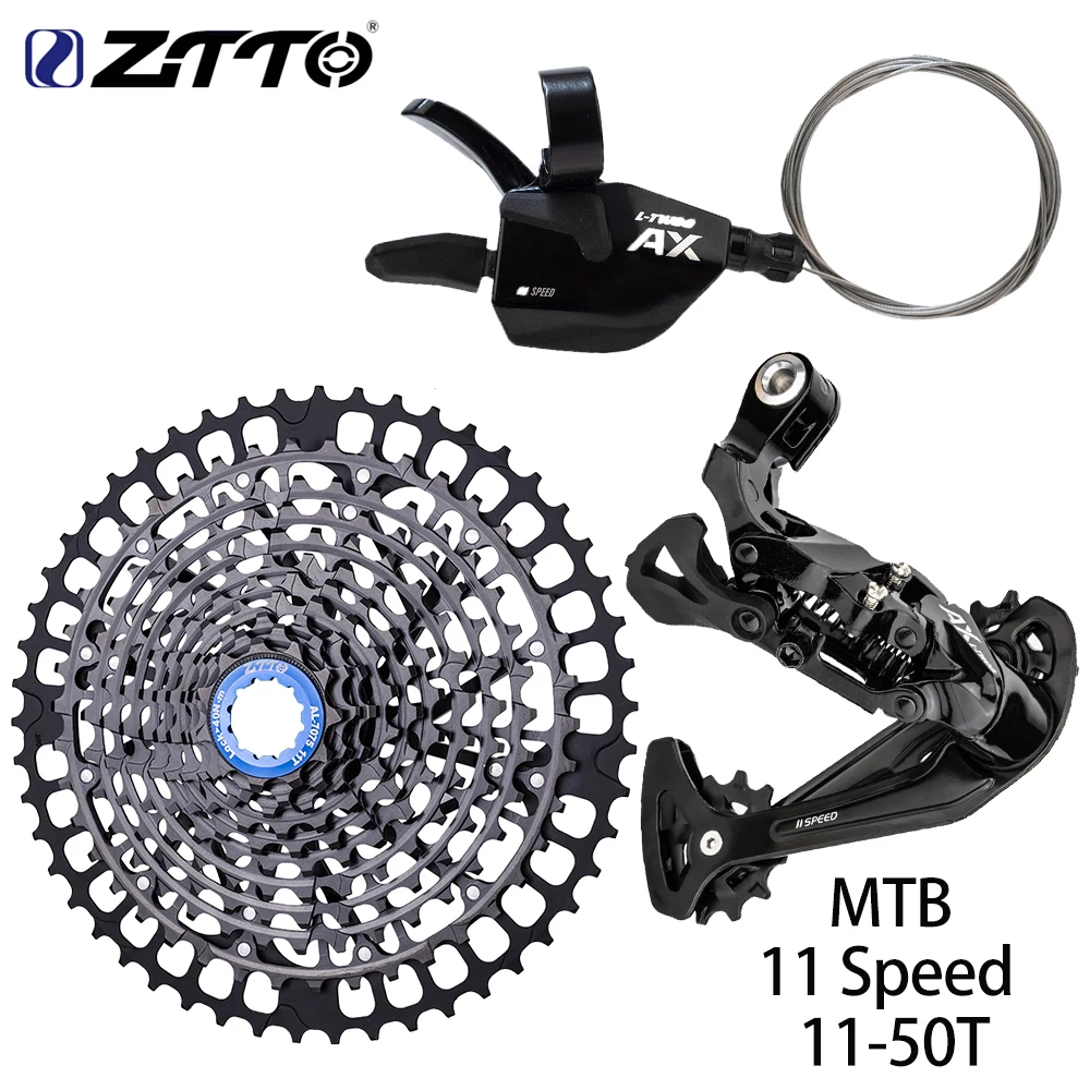ZTTO Rear Derailleur Long Cage 52T Shifers Set 11v Gear 11 Speed 11-46/50T Ultralight Cassette Set HG 11S Groupset Bicycle Parts