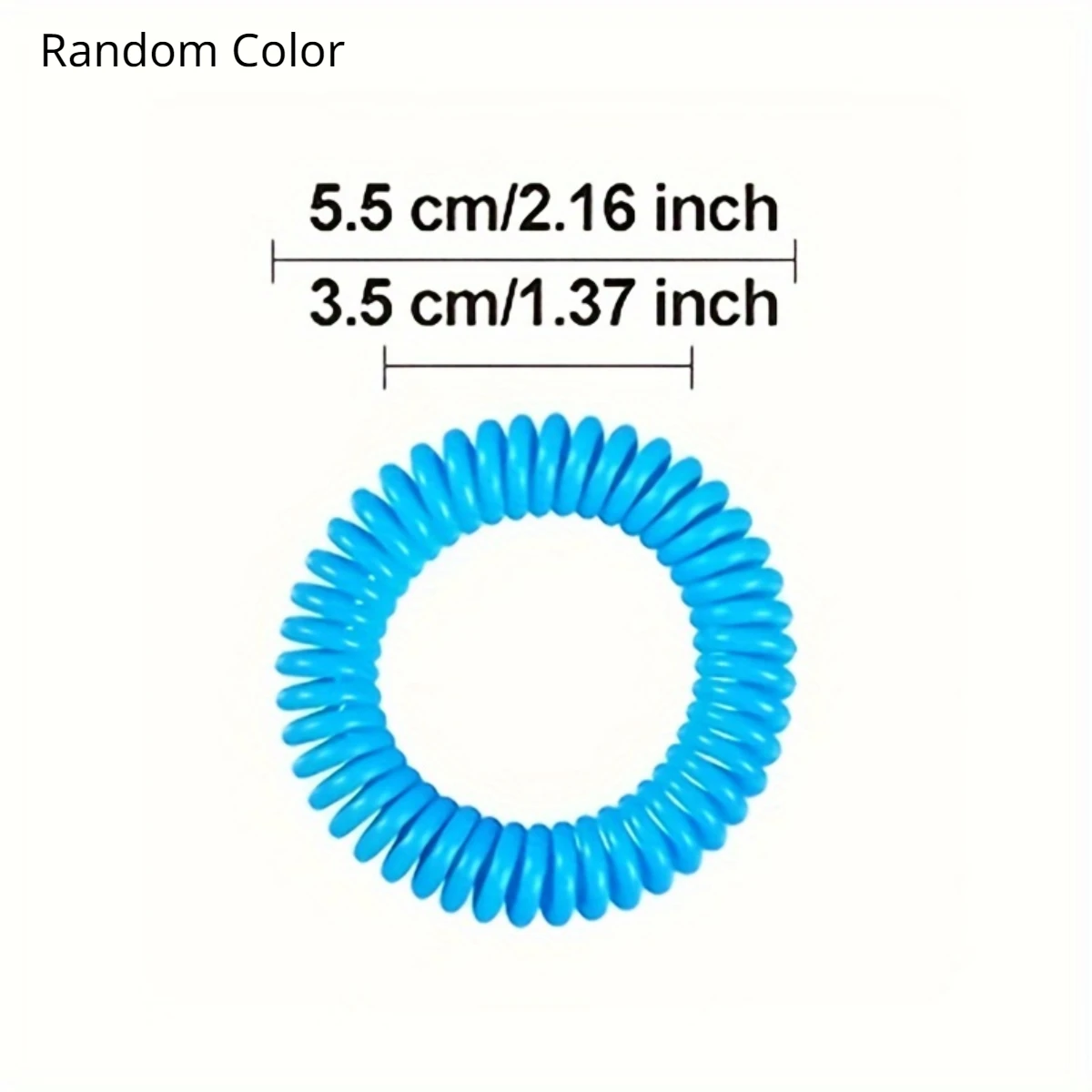 Random Color Anti-mosquito Phone Coil Shape Spring Bracelet for Daily Sleep