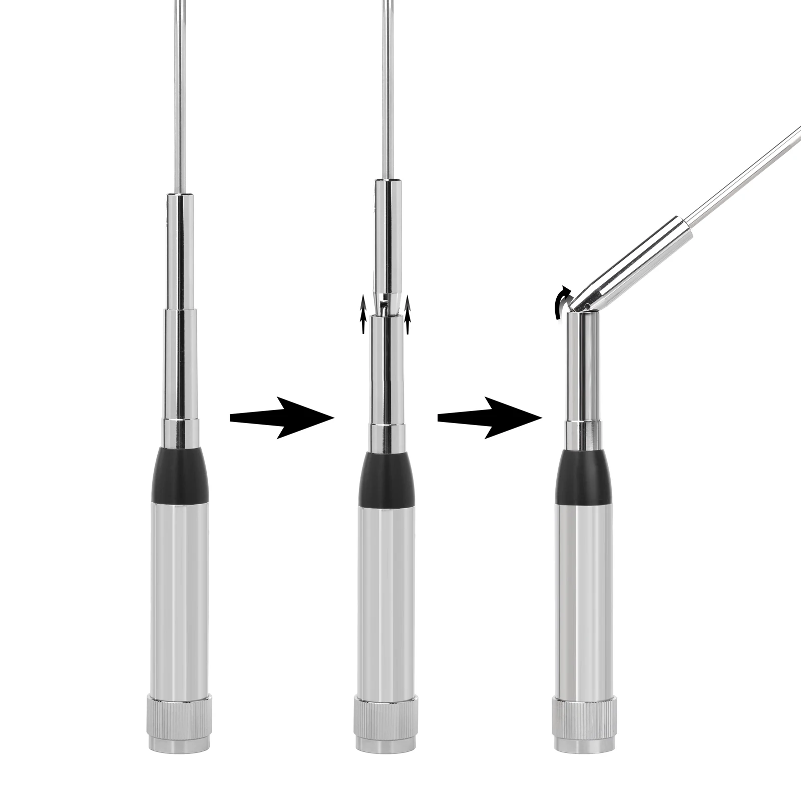 Stainless Steel Quad Band Mobile Ham Radio Antenna
