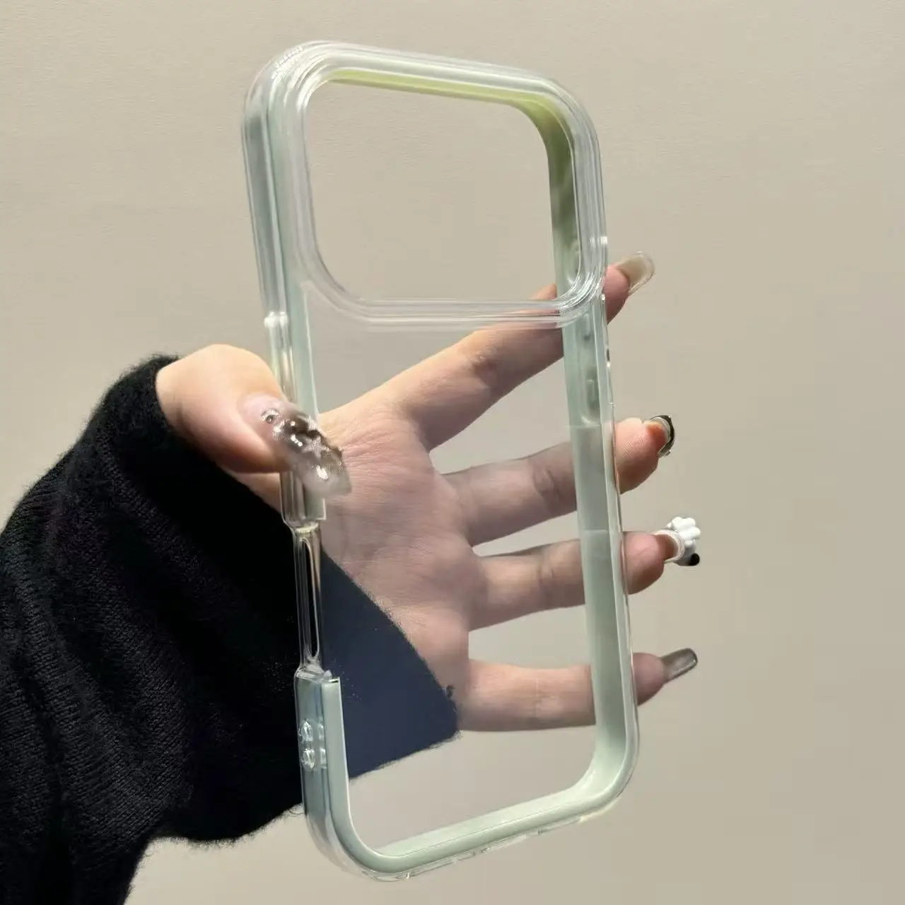 Transparent 2-in-1 Soft TPU Skin-feel Protective Case with Stunning Design