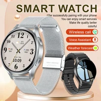 2025 New Watch 7 NFC Heart rate monitoring Watch Women Bluetooth Call Smartwatch Men AMOLED GPS Sports Watches For Android ios
