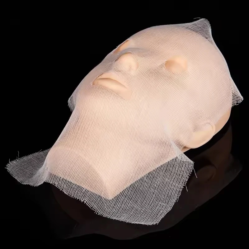 Ultra-Thin Pure Cotton Disposable Facial Gauze Masks for Skincare and Beauty Salons