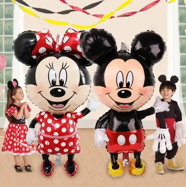 

Large 110cm Mickey Minnie Disney Cartoon Balloon Mickey Theme Birthday Party Decoration Foil Balloon Baby Shower Children's Toy