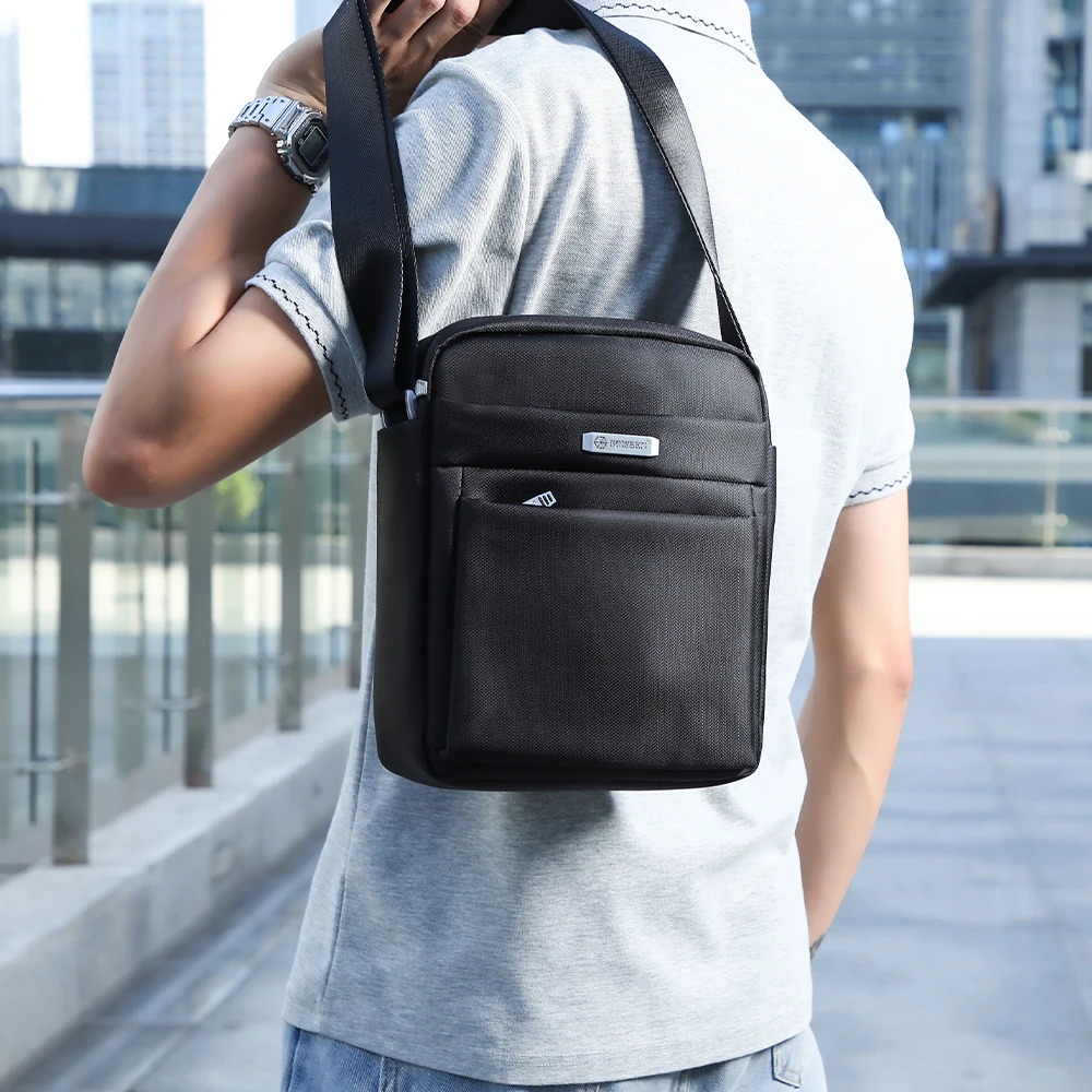 Multifunctional Compartment Shoulder Bag, Large Capacity Wear-Resistant Nylon Handbag, Unisex Commuter Crossbody Bag, Affordable and Durable