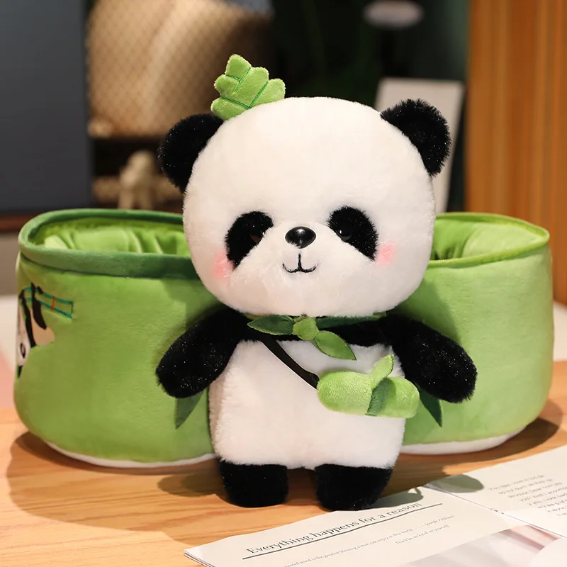 Boneca de pelúcia Kawaii Panda - Bonecas de panda fofinhos macios |  Brinquedos de pelúcia Aconchegante Panda, Kawaii Home Ornamento Prateleira  Interna