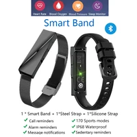 Smart Wristband Waterproof Fitness Heart Rate Blood Pressure