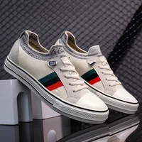 Canvas Men's Shoes New Spring Breathable Thin Anti Odor Casual Fashion Board Shoes One Step Lazy Shoes 1