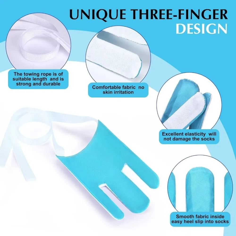 No Need to Bend Over Sock Dressing Tool Easy Use With Adjustable Cords Sock Wearing Helper Sock Threader Pregnant Women